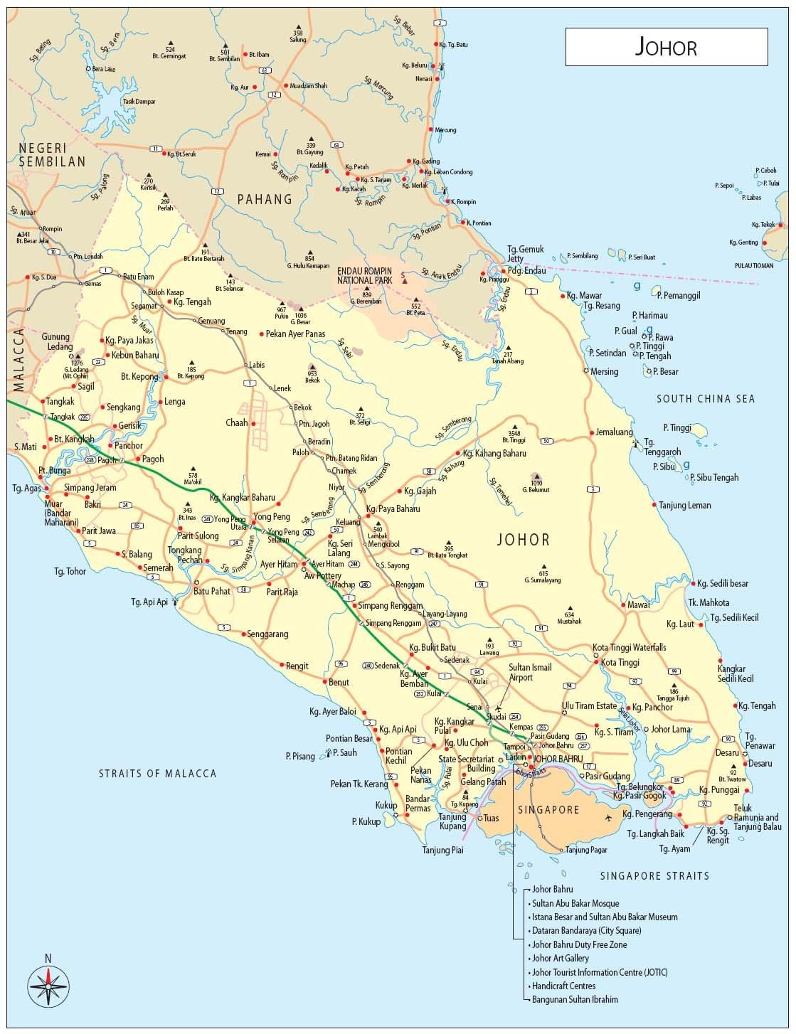 ஜே. பி வரைபடம் மலேஷியா