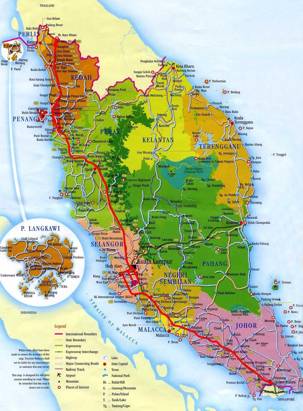 வரைபடம் தென் மலேஷியா