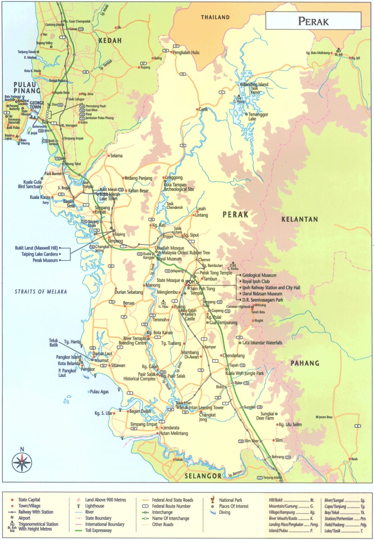 வரைபடம் பேராக் மாநில மலேஷியா