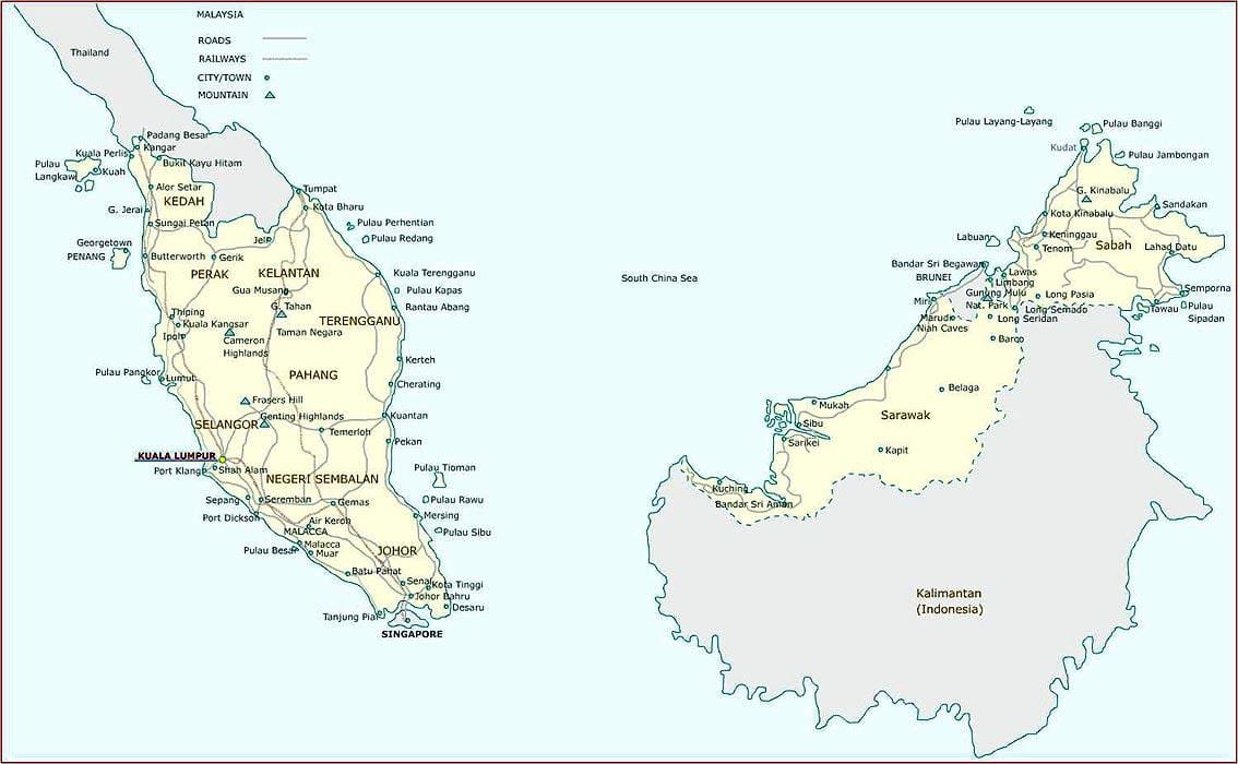 மலேஷியா வரைபடம் பயன்பாட்டை