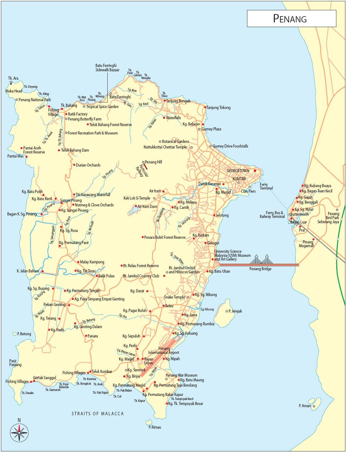 வரைபடம் pulau pinang மலேஷியா