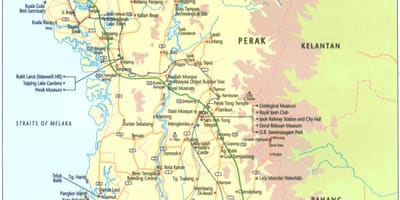 வரைபடம் பேராக் மாநில மலேஷியா