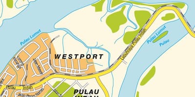 Kluang மலேஷியா வரைபடம்